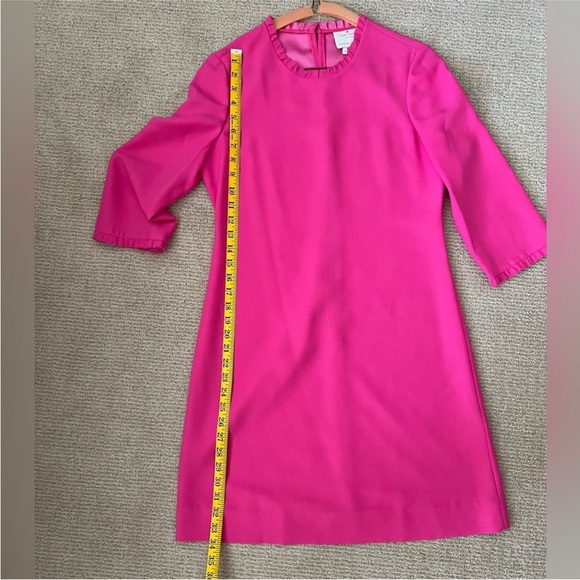 Bubble gum pink Kate Spade Dress with small ruffle, size 4 - Picture 8 of 9